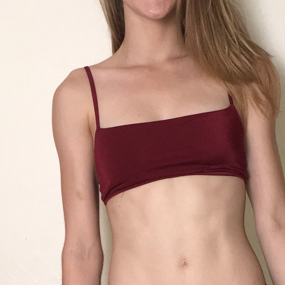 Women’s Maroon Bikini Set Swimwear Bathing Suit - Picture 4 of 4